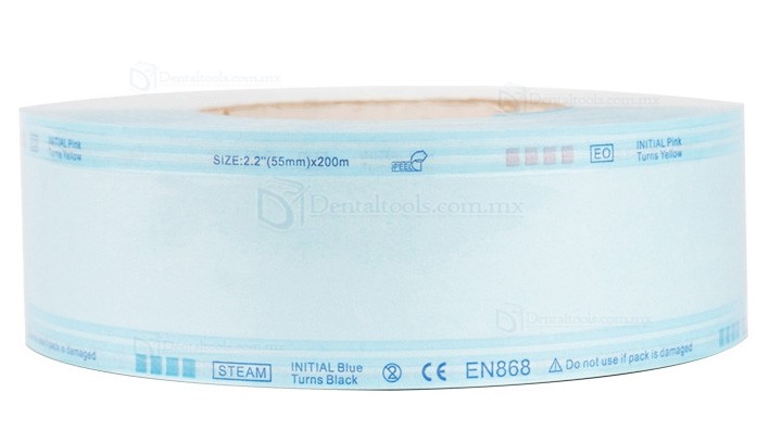200m Rollo Termosellable para Esterilizaci&oacute;n Dental en Autoclave